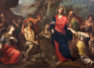 Raising of Lazarus by Pittoni